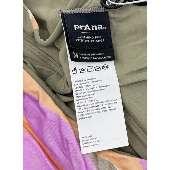 NWT PrAna Women's Willow Falls Reversible‎ Swim Top Waves Size M Sustainable - Picture 3 of 7